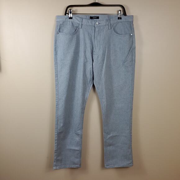 Alfani Mens Jeans Cloud Gray Tapered Fit Straight Size 36x36 - Picture 1 of 10